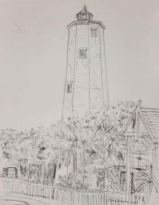 Scenery Artist in Chattanooga, TN - Lighthouse Sketch